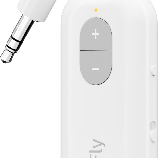 Bluetooth Wireless Audio Transmitter Adapter for AirPods/Headphones, 20+ Hr Battery, Works with 3.5mm aux Jacks on