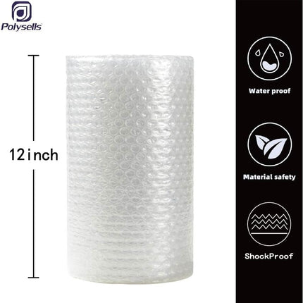 Bubble Cushioning Wrap 12 inch x 36ft x 2 Packing Rolls for Moving Boxes, Moving & Shipping Supplies, Perforated Every 12 Inch
