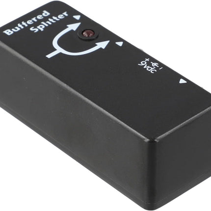 Buffered Splitter Guitar Pedal for Dual Amp Setup, Metal Signal Preserver with Clear Tone, Black Effects Box for Long Cable Runs and Complex Chains