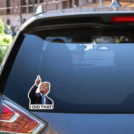 100PCS I DID that! Trump Meme Stickers - Waterproof Vinyl Funny Political Decals for Car, Laptop, Water Bottle