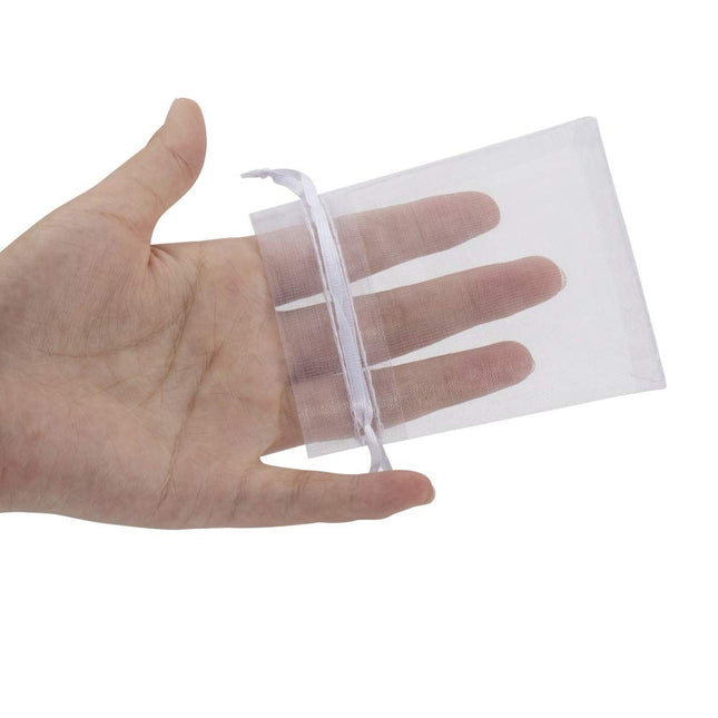 100pcs Organza Jewelry Bags 3x4 in Small Mesh Bags Drawstring