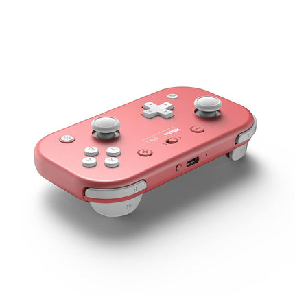 8Bitdo Lite 2 Bluetooth Controller with Motion Controls, Linear Motors Vibration, Joysticks, Triggers and D-pad, Wireless Gamepad for Switch/Switch 2, Android & Raspberry Pi (Pink)