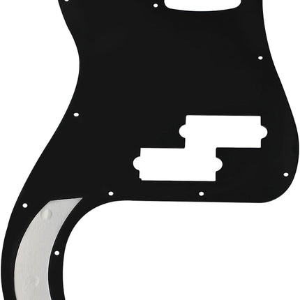 Bass Pickguard Bass 4 Strings Guitar Scratch Plate 13 Holes for PB Bass Without Truss Rod Hole Style,Black 3ply