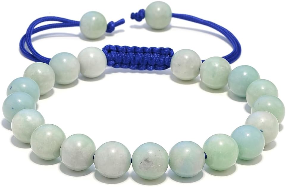Bracelet – Healing Crystal Bracelet for Women, Men – Chic Gemstone Bracelet for Men and Women – 8mm Round Bead