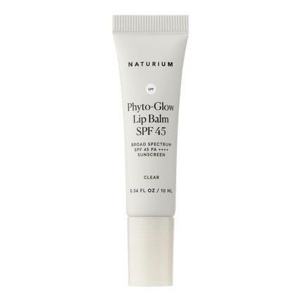 Naturium Phyto-Glow Lip Balm SPF 45 | Hydrating Gloss with Broad Spectrum Sunscreen | 0.34 FL OZ / 10 mL, Clear