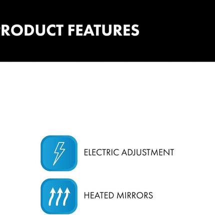 TRQ Passenger Side Mirror Assembly Power Heated Paint to Match Compatible with 2019-2023 Volkswagen Jetta
