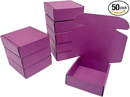 50 Pcs Cranberry Mini Corrugated Box Mailers