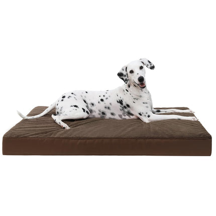 Cama ortopédica para perros grandes con forro impermeable, gris, 35x22