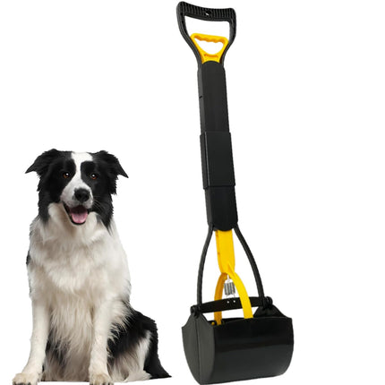 Non-Breakable Pooper Scooper for Large Medium & Small Dogs Heavy Duty, 28“Long Handled Dog Poop Scooper for Grass,Durable Dog Poop Pick Up Tool, Poop Grabber