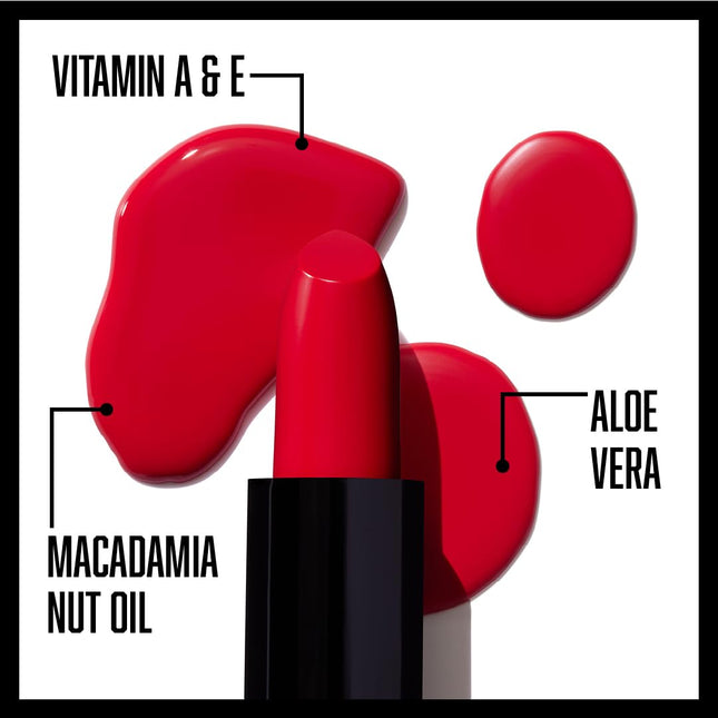 Silk Finish Lipstick, Hydrating Rich Buildable Lip Color, Formulated with Vitamins A,E, & Macadamia for Ultimate Hydration, Cruelty-Free & Vegan - A Short Affair