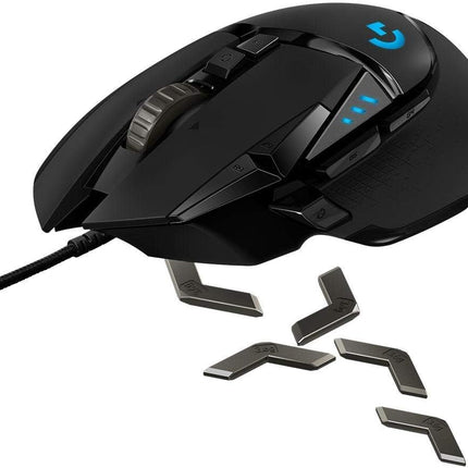 Logitech G502 Proteus Core Tunable Gaming Mouse, 12,000 DPI On-The-Fly DPI Shifting, Personalized Weight and Balance Tuning with (5) 3.6g Weights, 11 Programmable Buttons, Fully Customizable Surface
