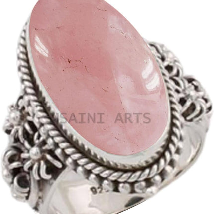 Solid 925 Sterling Silver Ring For Women & Men, Natural Blue Copper Turquoise Ring Gemstone Unique Handcrafted Ring