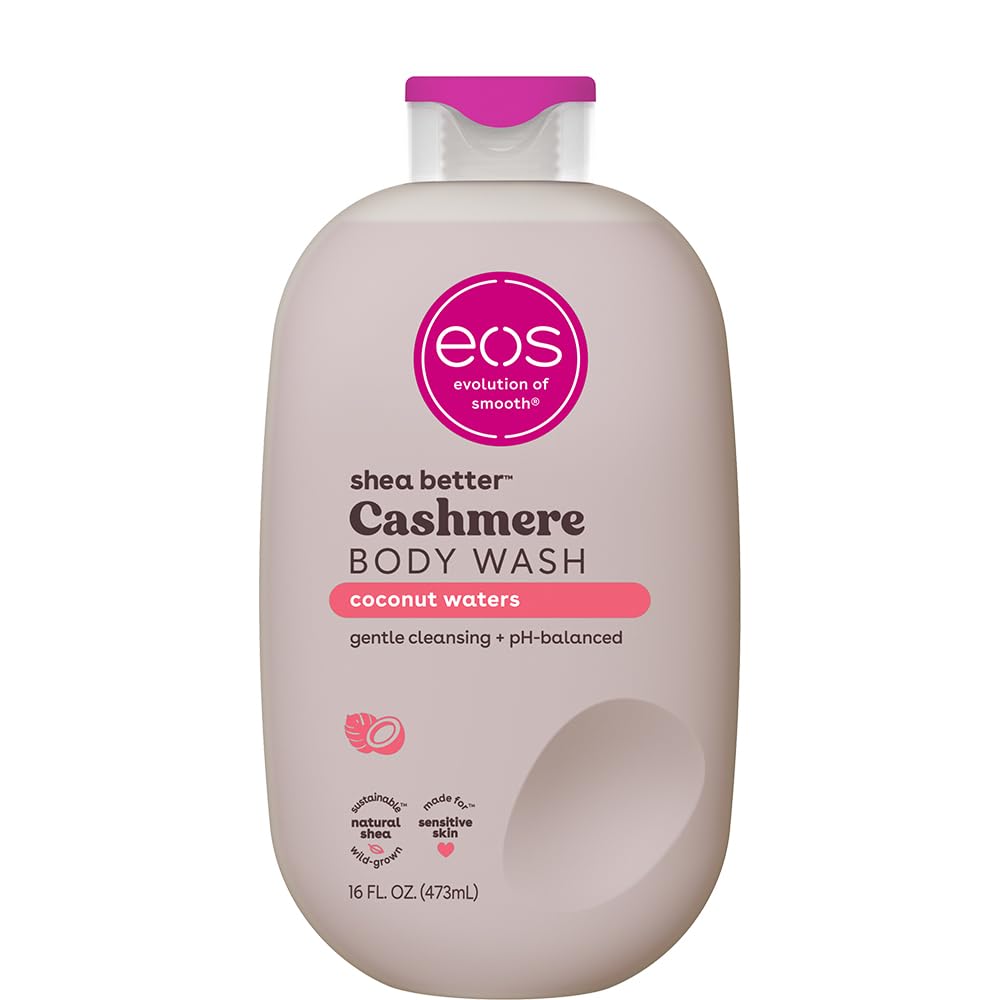 Cashmere Body Wash – Coconut Waters, Moisturizing Body Wash, Creamy Gel Formula, with Shea Butter, Glycerin, Vitamin E
