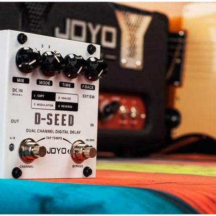 JOYO D-SEED Dual Channel Digital Delay Guitar Effect Pedal with Four Modes