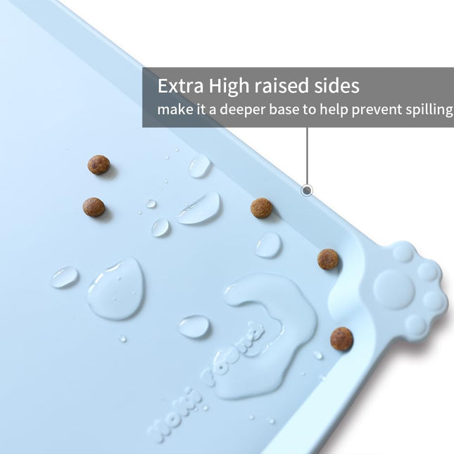 Silicone Pet Food Mats - Non Slip Bowl Placemats for Dogs & Cats - Waterproof, Suitable for Carpet  - photo 2