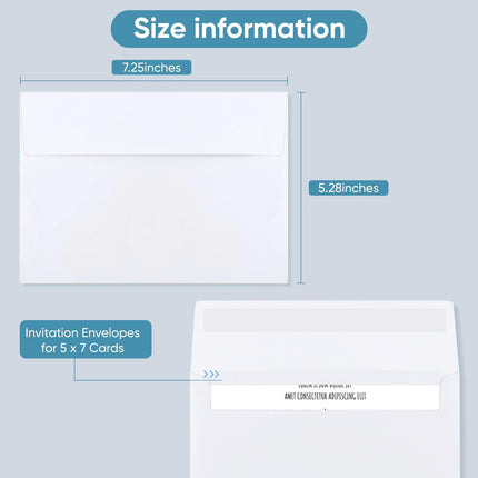 Self-adhesive envelope, 5.25 x 7.25 inches, white - ideal for storing small items in the home office, easy to stick, no water or licking seal design，Pink