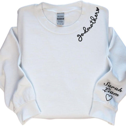 Personalized Godmother Sweatshirt, God mother Proposal Gift, Gift for Mothers Day
