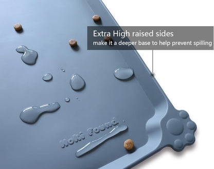 Waterproof Pet Feeding Mat with High Lips - photo 2