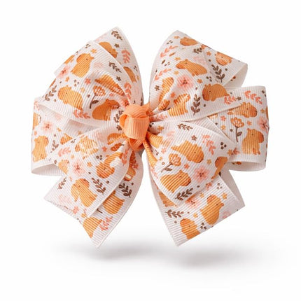 Capybara Pinwheel Hair Bow