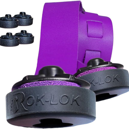 Rok-Lok PRO Guitar Strap Lock 2 PACK- Universal Strap Lock Sets with Anti-Scratch Coating for Electric, Acoustic & Bass Guitars- Guitar Locks with Rubberized Protection- No Mods, No Tools Needed