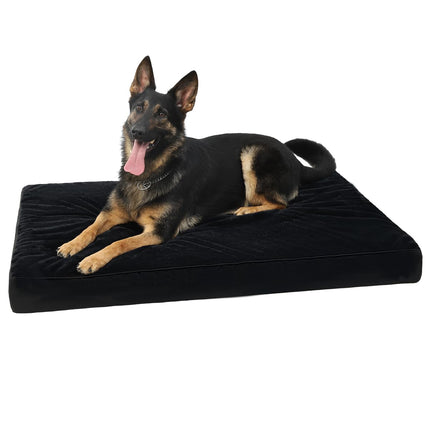 Cama ortopédica para perros grandes con forro impermeable, gris, 35x22