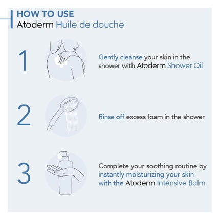 Bioderma Toderm Shower oil - Ultra-nourishing cleansing oil for dry to very dry skin