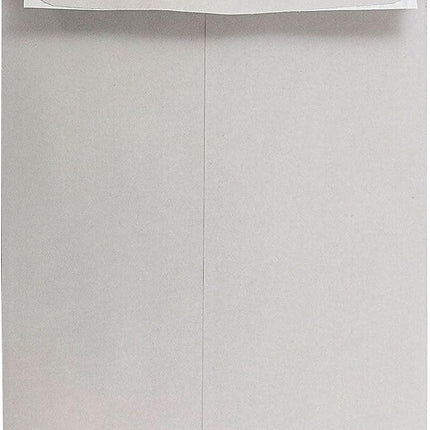 JAM PAPER 9 x 12 Open End Catalog Premium Envelopes with Peel and Seal Closure - Grey Kraft - 50/Pack