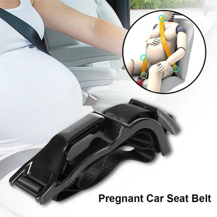 Mimibelt Car Seat Belt Covers for More Comfort, Compatible with All Cars and Backpacks (Black)