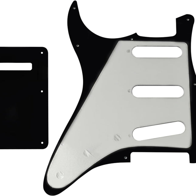 SSS 11 Holes Strat Electric Guitar Pickguard and BackPlate Set for Fender USA/Mexican Made Standard - photo 2