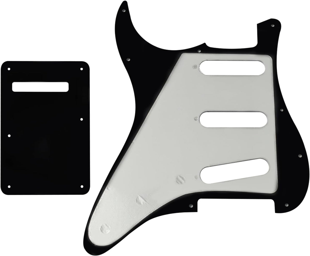 SSS 11 Holes Strat Electric Guitar Pickguard and BackPlate Set for Fender USA/Mexican Made Standard - photo 2