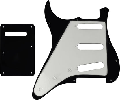 SSS 11 Holes Strat Electric Guitar Pickguard and BackPlate Set for Fender USA/Mexican Made Standard - photo 2