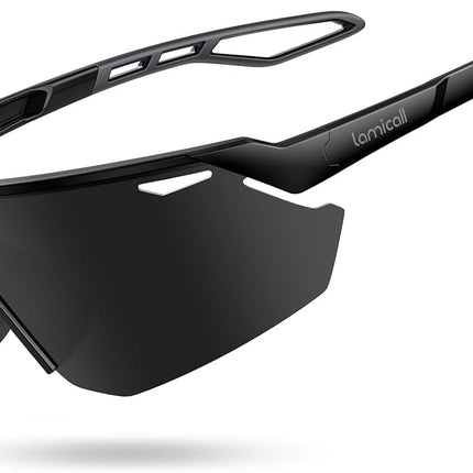 Lamicall 24g Polarized Sports Sunglasses for Men Women - UV400 Protection Sun Glasses Gifts for Running Cycling Baseball