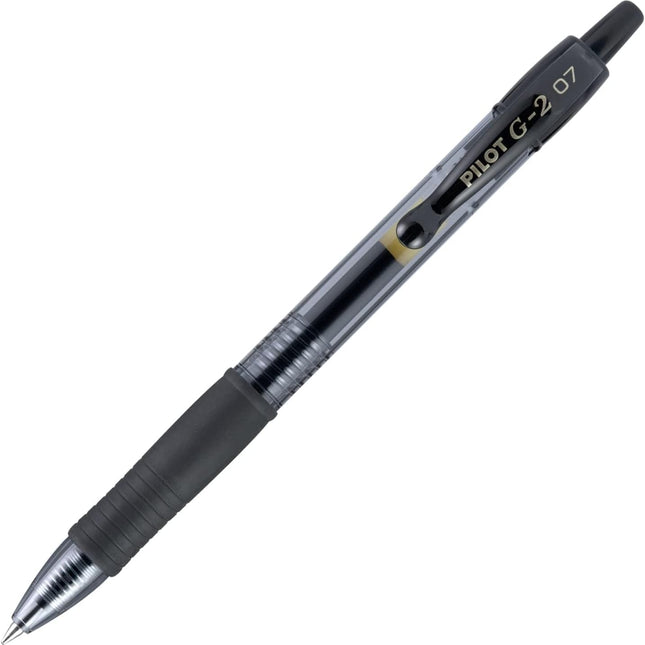 Premium Refillable & Retractable Rolling Ball Gel Pens, Fine Point, Black Ink, 12 Count (Pack of 1) - photo 2