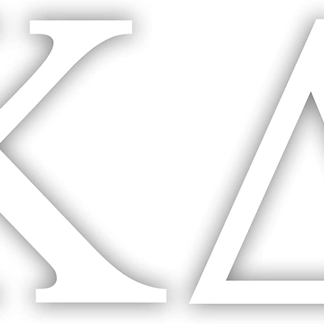 White Greek Sorority Sticker Decal, 2.5 Inches Tall