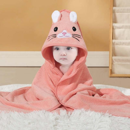 Hooded Baby Towel - Premium Soft Bath Towel for Baby, Newborn,Infant - Ultra Absorbent,Natural Baby Stuff Towel, Soft Coral Velvet Coral Fleece Bath Towel for Boys and Girls (Happy Dinosaur)