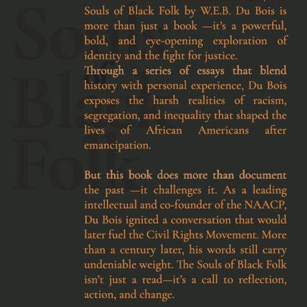 The Souls of Black Folk: (Black History Classics) by W.E.B. Du Bois