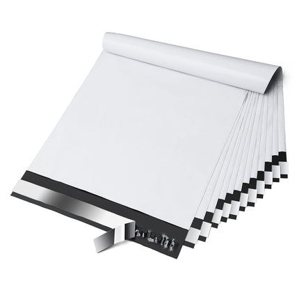 Poly Mailers 10x13 Inch 100 Pack,Shipping Bags for Clothes,White