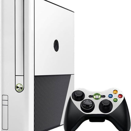 Winter White - Vinyl Decal Mod Skin Kit by System Skins - Compatible with Microsoft Xbox 360E