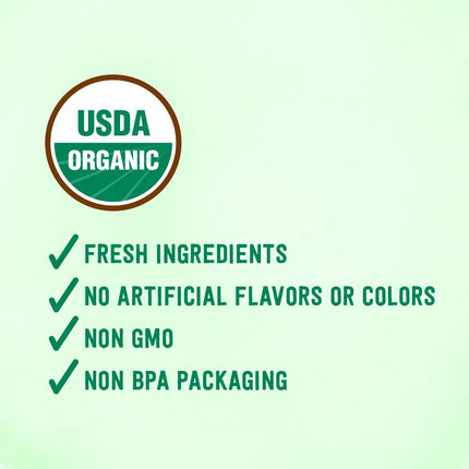 Amazon Brand - Mama Bear Organic Baby Food Apples, vegetarian, 4 ounce (Pack of 1) Cup