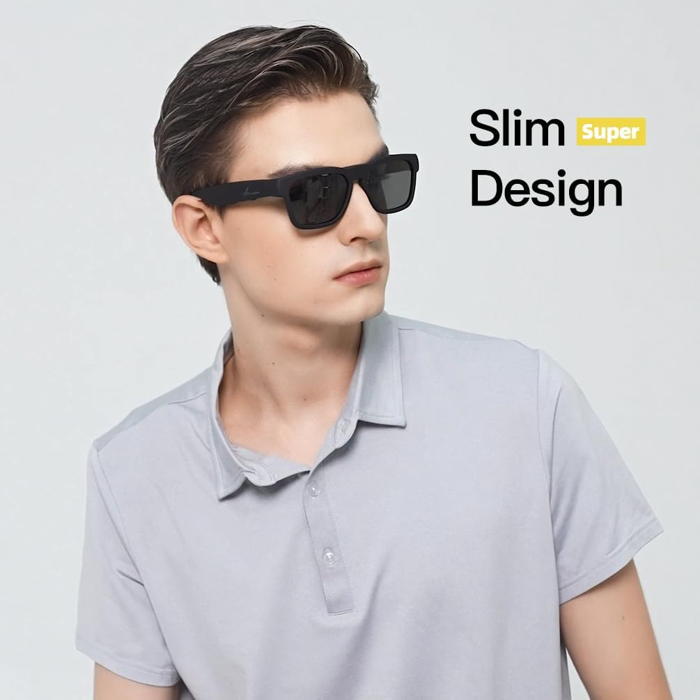 Bluetooth Audio Sunglasses, Lightweight Open Ear Sport Glasses, 10H Playtime,Water Resistant with Voice - photo 2