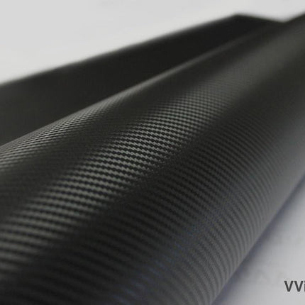 XPO Black Carbon Fiber 5ft x 1ft Car Wrap Vinyl Roll with Air Release
