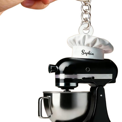 Personalized Cream Mixer Baking Keychain