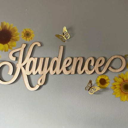 Personalized Wood Sign, Laser Cut. Select Favorite Font, Size and up to 3 Lines per Size. Live Preview.