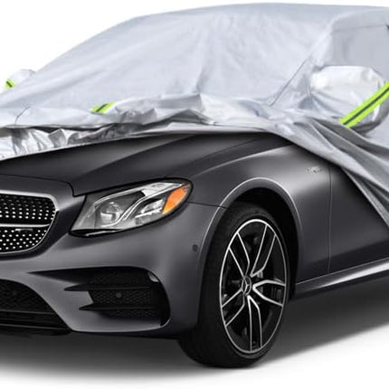 Kaugung 6 Layers Car Cover Custom Fit Mercedes Benz C300, C250, C43 Sedan from 2004 to 2025, Waterproof Car Cover All Weather for Automobiles, Sun Rain Dust Snow Protection.