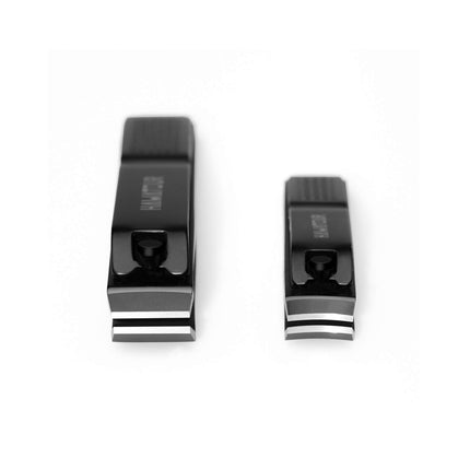 Nail Clippers Set with Tin Case, Black