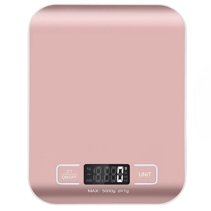 Houseables Digital Shipping Scale, Stainless Steel Postal Scale for Packages, Small Business & Kitchen Use, Accurate Weight Display, 11 lb Capacity, 7 x 5 in Platform, Rose Gold