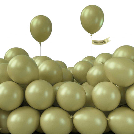 Dark Brown Balloons 100pcs Boho Coffee Neutral Different Sizes