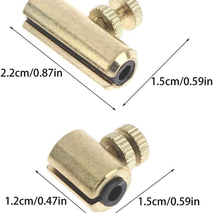 Cello Wolf Tone Eliminator, Violin/Viola Wolf Note Suppressor: Brass-Rubber Tube Weight for Afterlength G/C | Slide-Fit Adjuster for Afterlength Section | Bowed Instrument Setup (2 Gold)