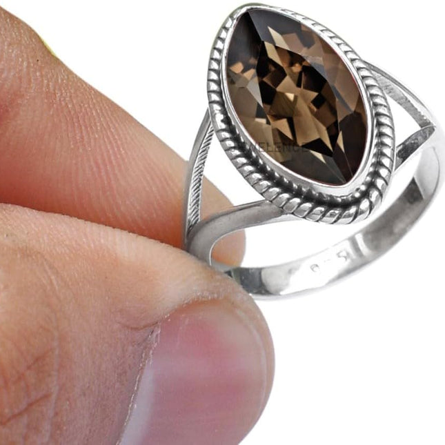 925 Sterling Silver Ring For Womens Gemstone Ring Sterling Silver Boho — Home & Lifestyle