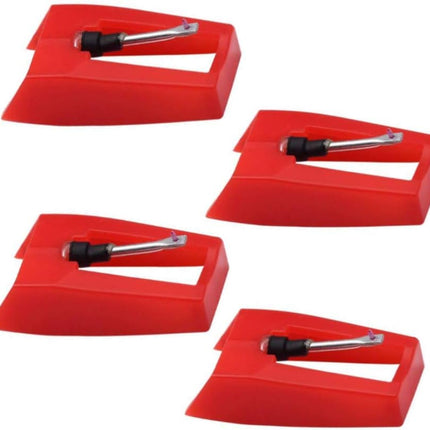 4 Pack Ruby Record Player Needle Turntable Stylus Replacement for ION Jenson Crosley Victrola Sylvania Turntable Phonograph LP Vinyl Player More Brand